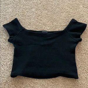 Brandy Melville Off the Shoulder Crop Top